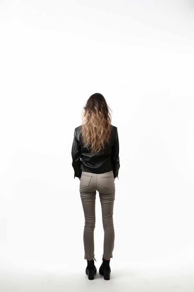Young woman standing pants adult. AI generated Image by rawpixel.