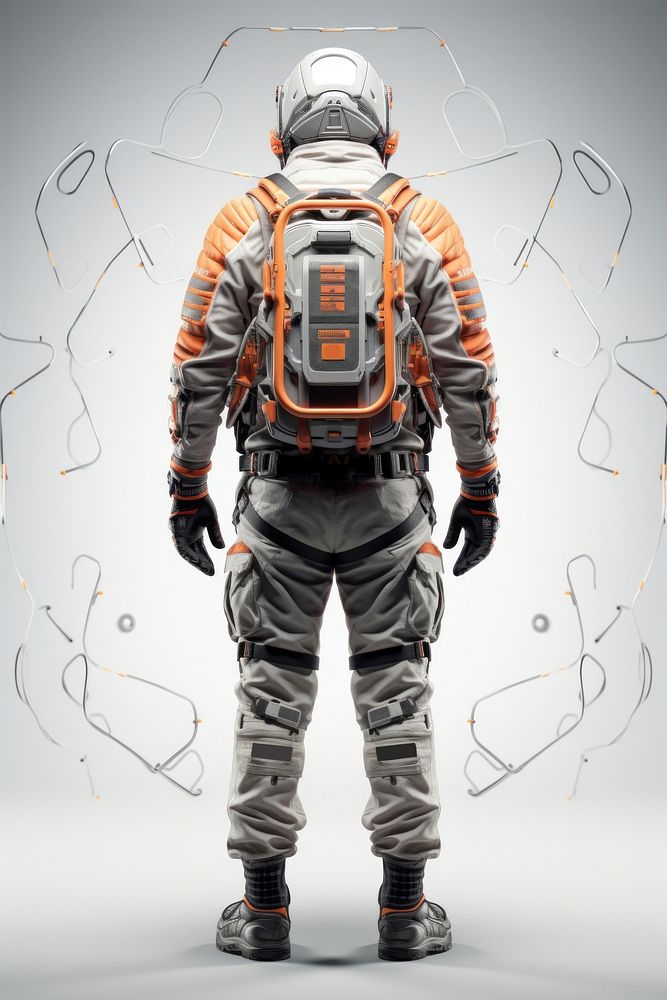 Astronaut standing helmet adult. AI generated Image by rawpixel.