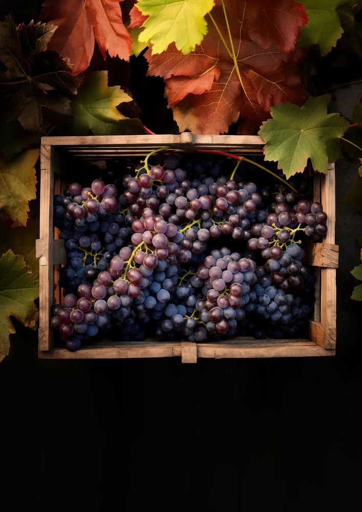 Grapes plant fruit vine. 