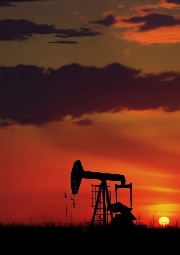 Oil well. AI generated Image by rawpixel.