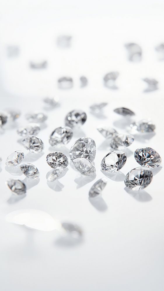 Diamond backgrounds gemstone jewelry. AI generated Image by rawpixel.