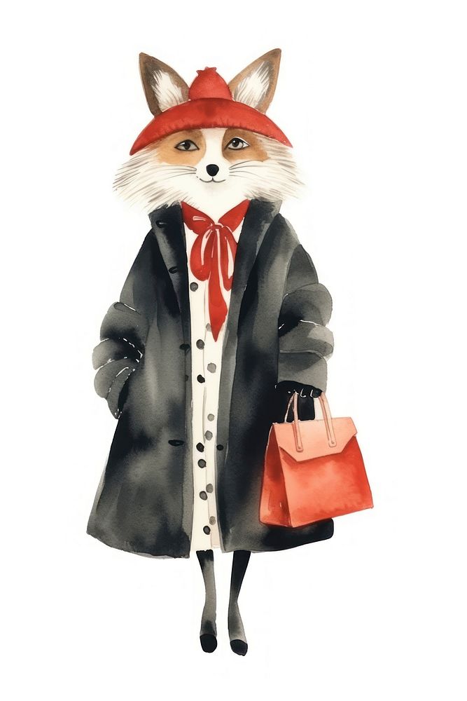 Cartoon fashion animal coat. AI generated Image by rawpixel.