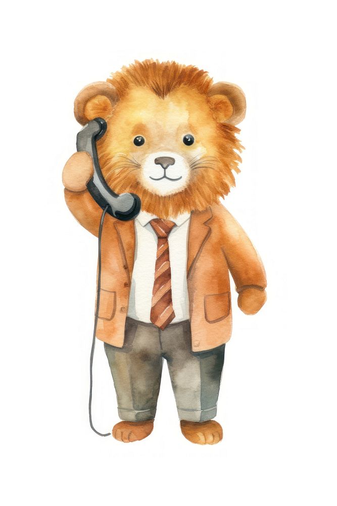 Lion telephone cartoon toy. AI generated Image by rawpixel.