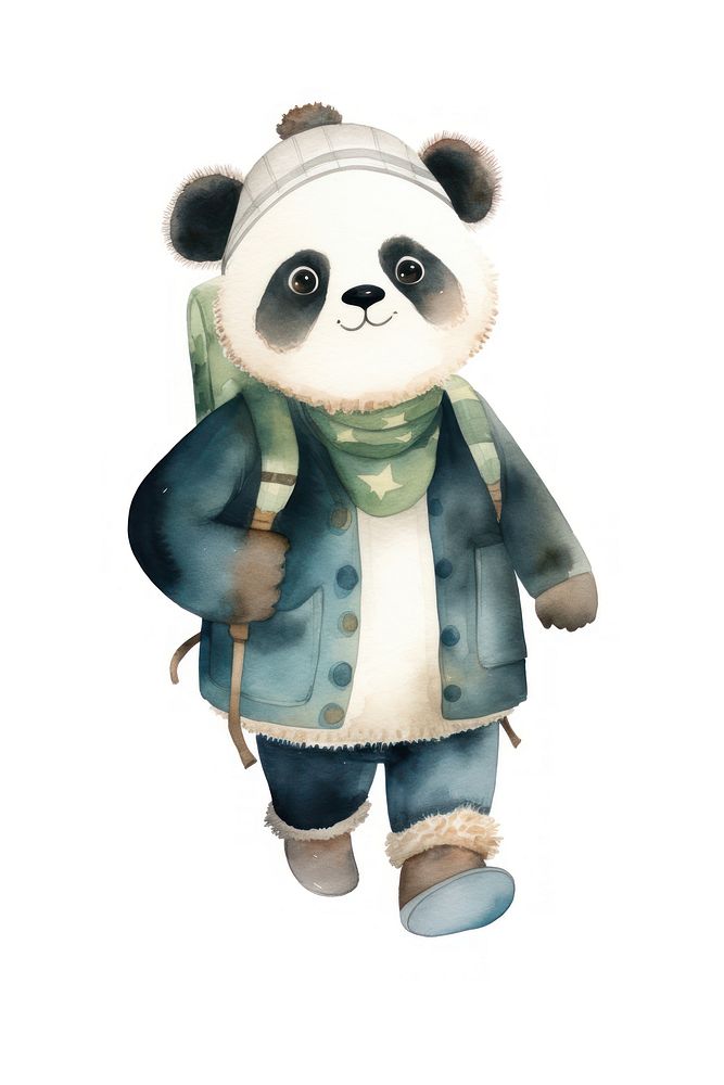 Panda cartoon mammal animal. 