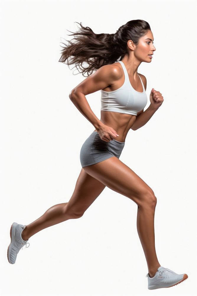 Running jogging female adult. AI generated Image by rawpixel.