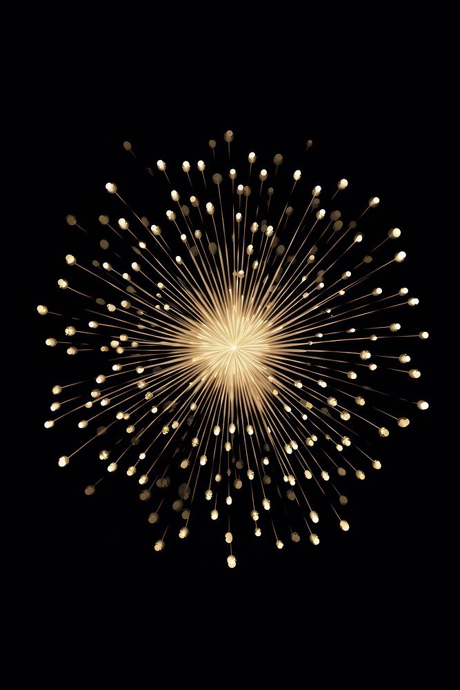 A glitter shimmering firework fireworks night black background. AI generated Image by rawpixel.
