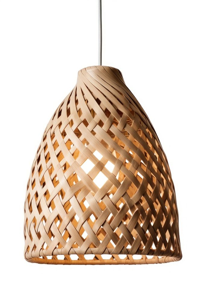 Woven lamp chandelier lampshade. AI generated Image by rawpixel.