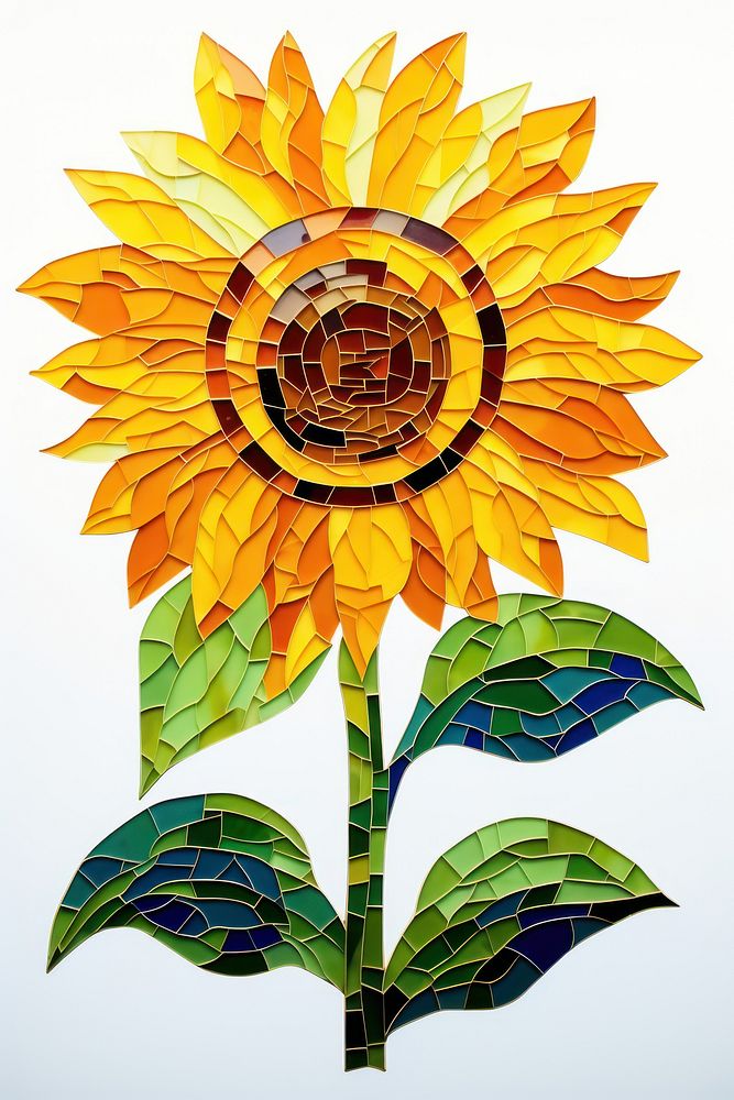 Sunflower sunflower plant art. AI generated Image by rawpixel.