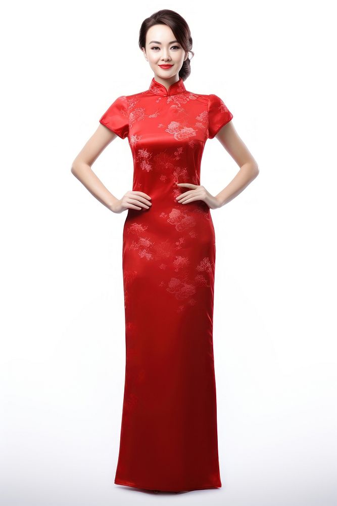 Chinese women dress tradition fashion. AI generated Image by rawpixel.