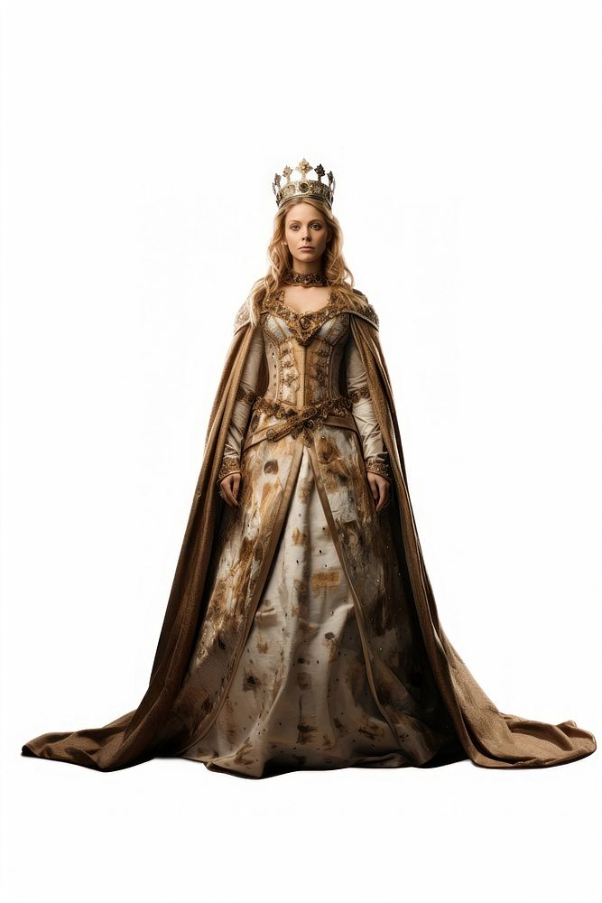 Queen costume fashion dress. 