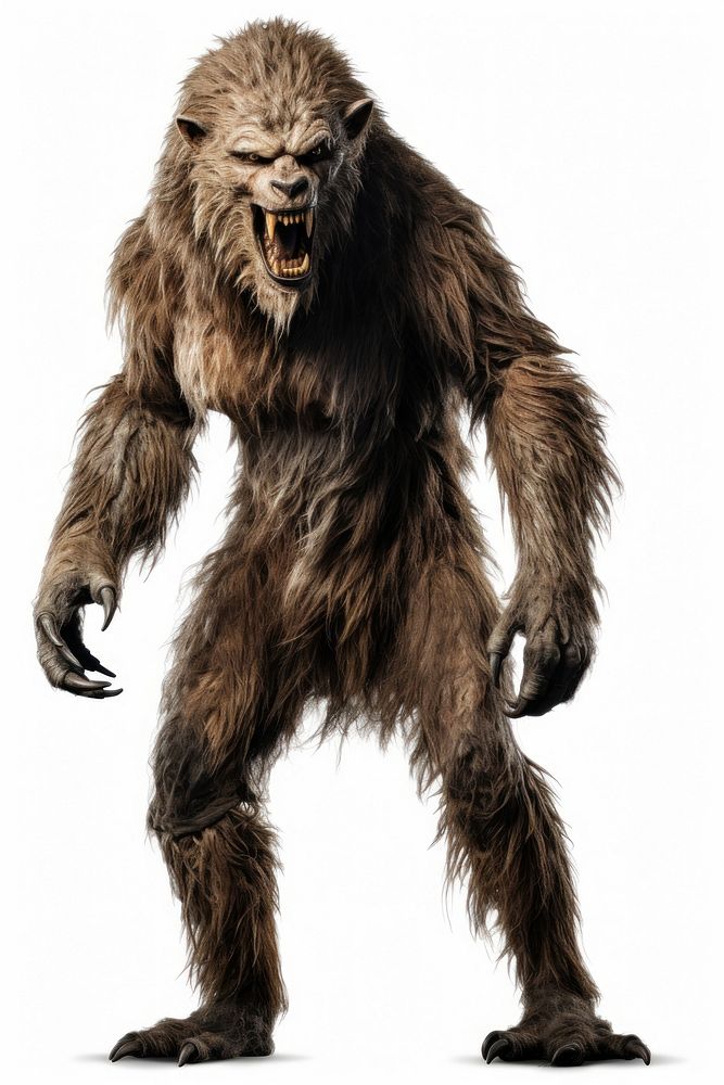 Werewolf mammal monkey animal. AI generated Image by rawpixel.