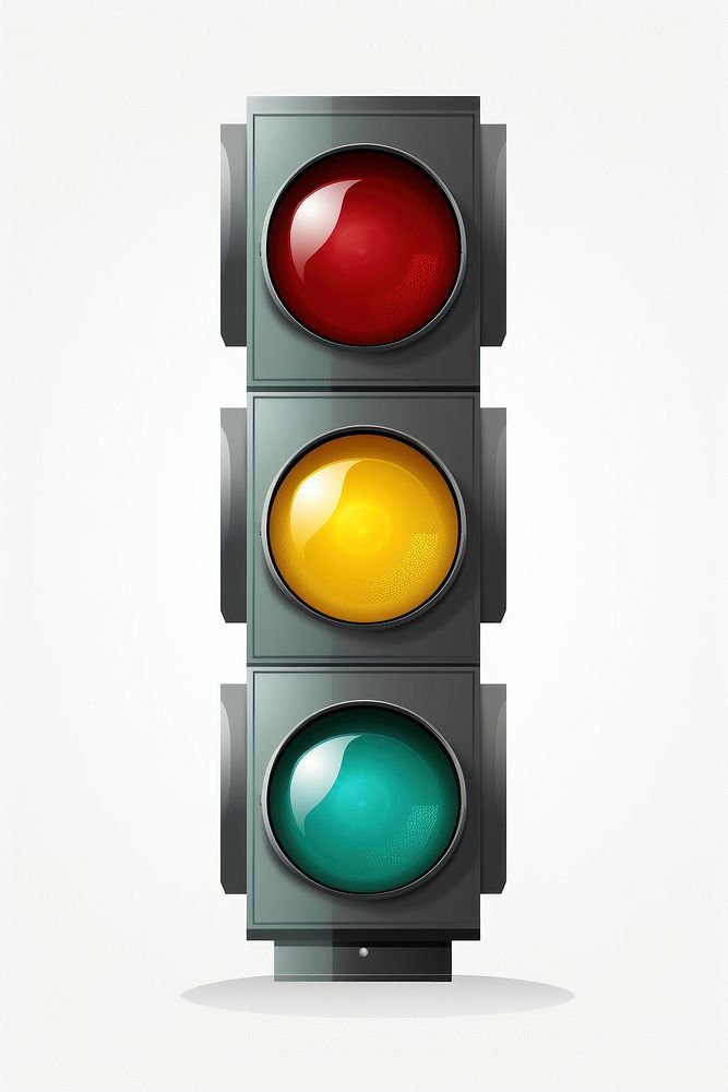 Traffic light yellow red electronics. AI generated Image by rawpixel.