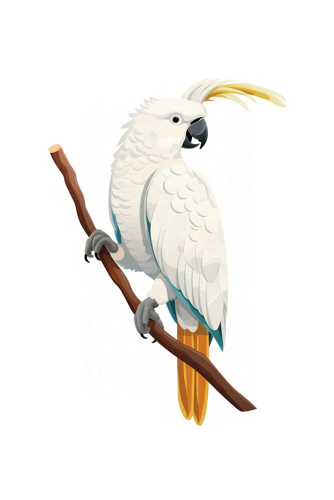 Cockatoo animal parrot white. AI generated Image by rawpixel.