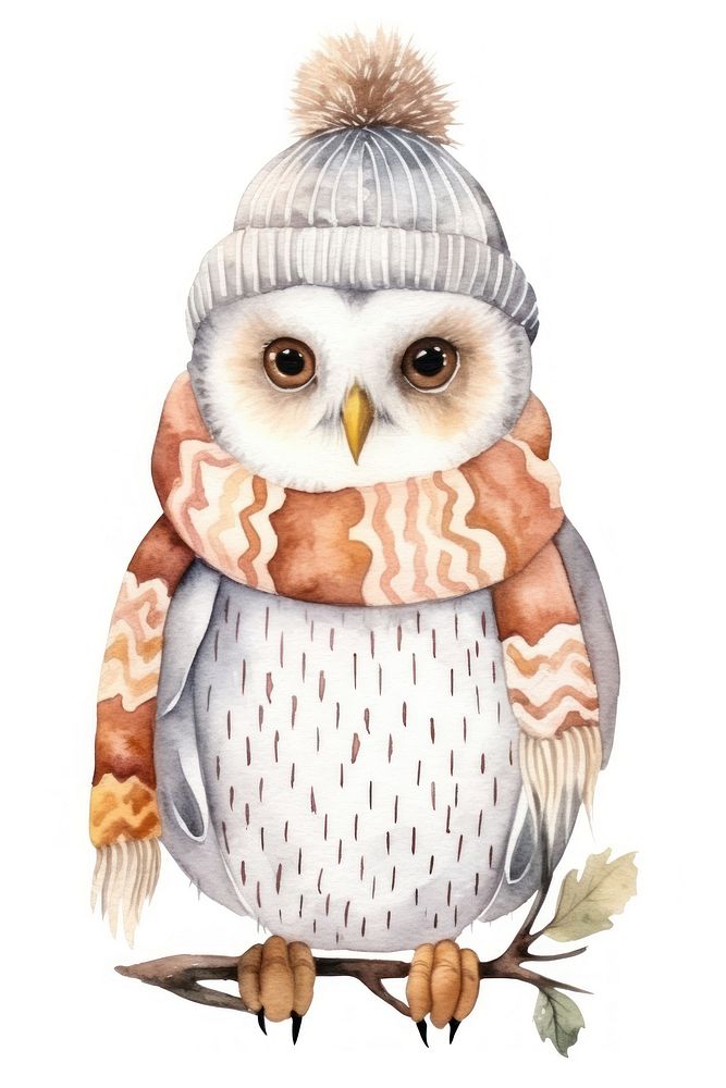 Animal owl drawing sketch. AI generated Image by rawpixel.