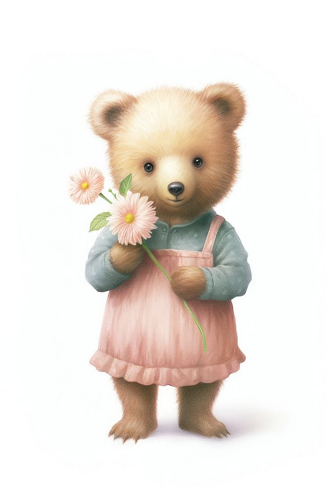 Bear holding mammal animal. AI generated Image by rawpixel.