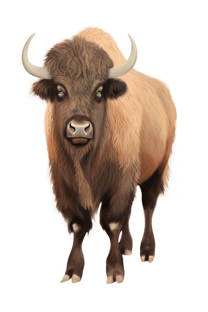 Buffalo livestock wildlife mammal. AI generated Image by rawpixel.