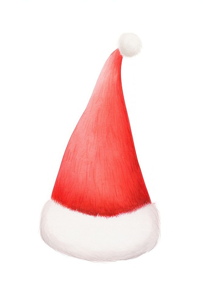 Christmas hat red white background confectionery. 