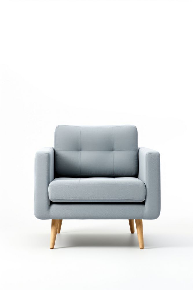 Arm chair furniture armchair white background. AI generated Image by rawpixel.