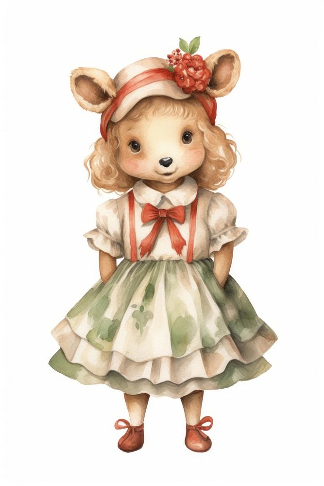 Portrait dress cute doll. AI generated Image by rawpixel.
