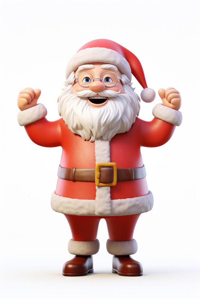 Santa claus figurine cartoon toy. AI generated Image by rawpixel.