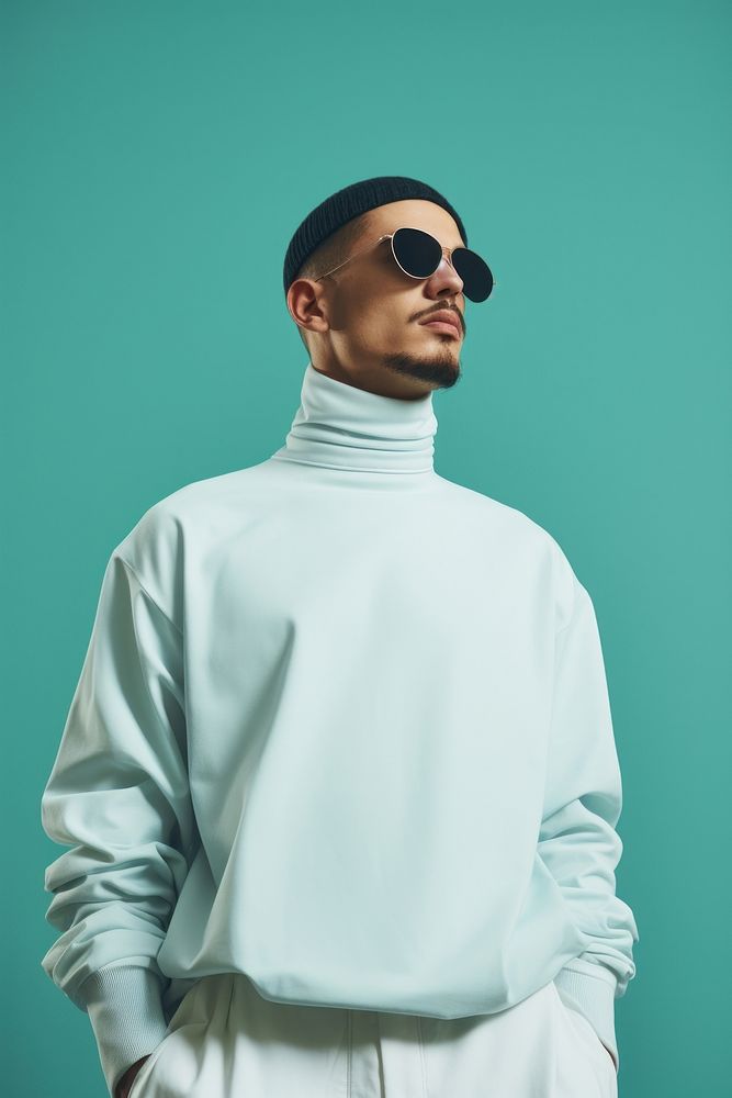 A man wearing minimal style outfit sunglasses portrait adult. AI generated Image by rawpixel.