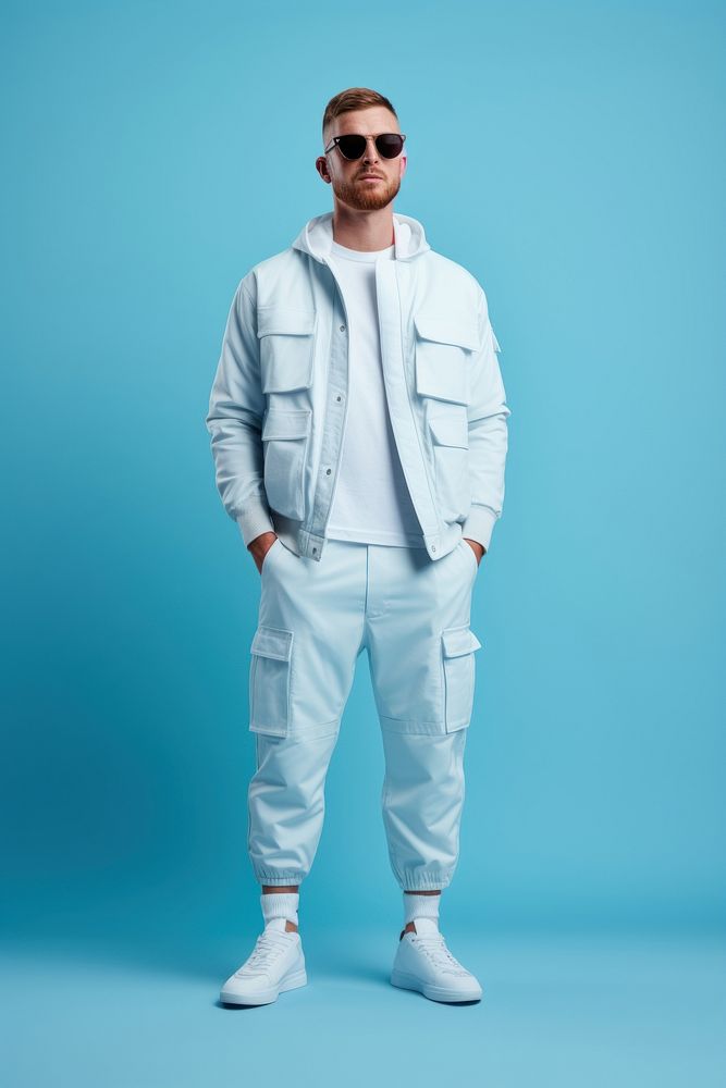 A man wearing minimal style outfit standing adult individuality. AI generated Image by rawpixel.