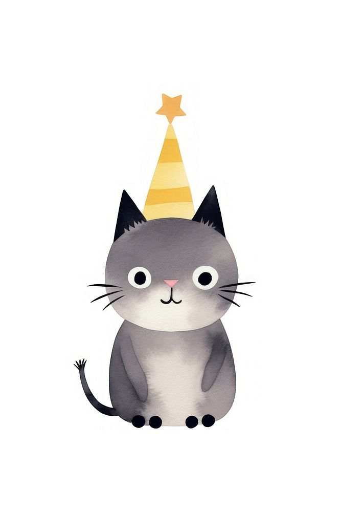 Cat cartoon animal cute. AI generated Image by rawpixel.