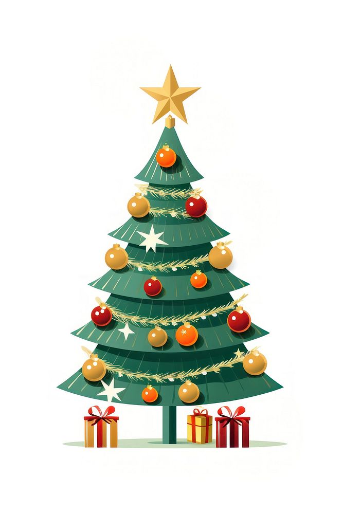 Christmas decoration festival tree. AI generated Image by rawpixel.