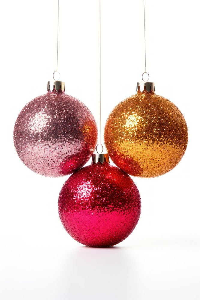 Christmas balls christmas glitter decoration. AI generated Image by rawpixel.