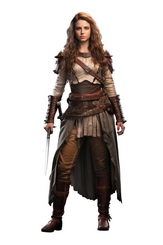 Costume warrior female sword. AI generated Image by rawpixel.