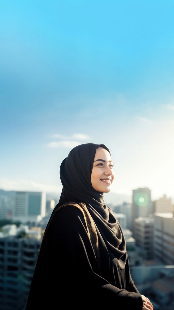 photo of a muslim woman. AI generated Image by rawpixel. 