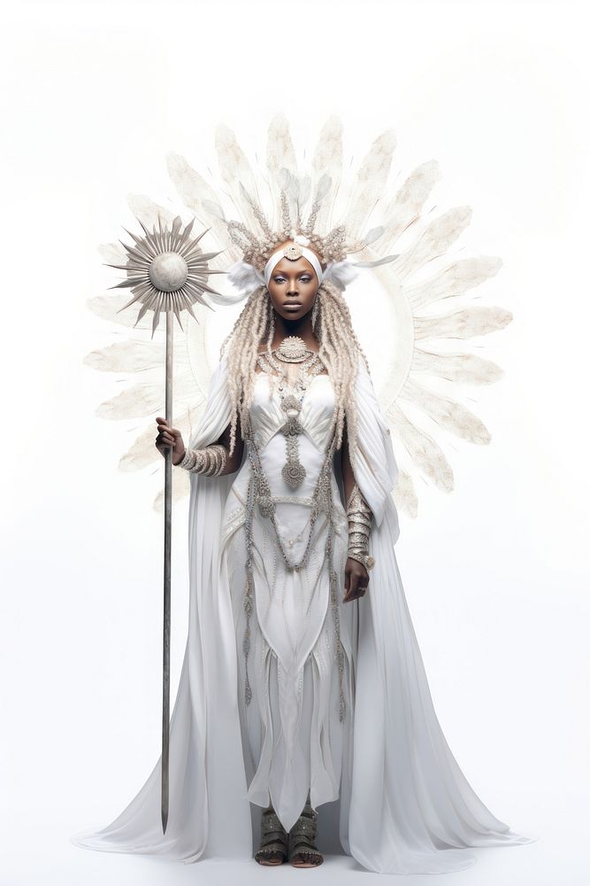 White goddess portrait costume adult. AI generated Image by rawpixel.