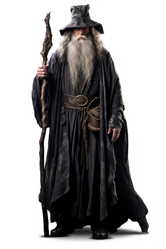 Wizard costume adult white background. AI generated Image by rawpixel.