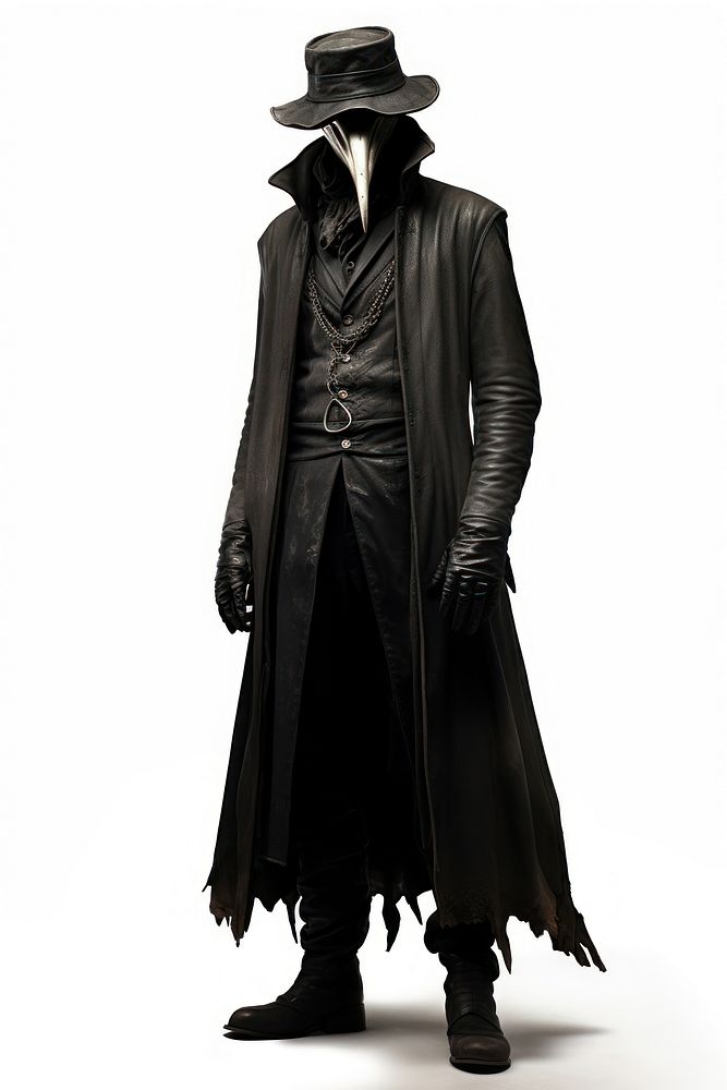 Plague doctor overcoat footwear costume. AI generated Image by rawpixel.