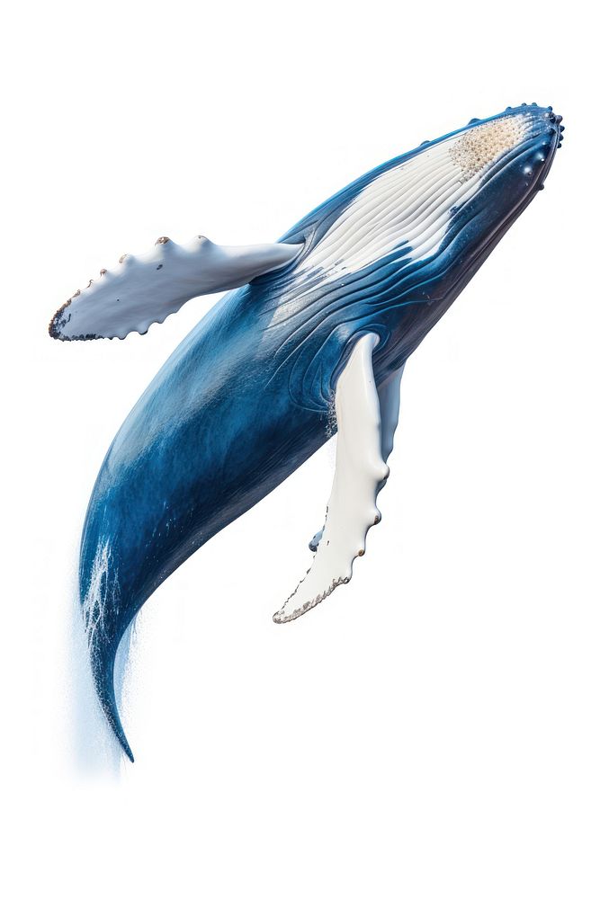 Blue whale jump mammal animal marine. AI generated Image by rawpixel.