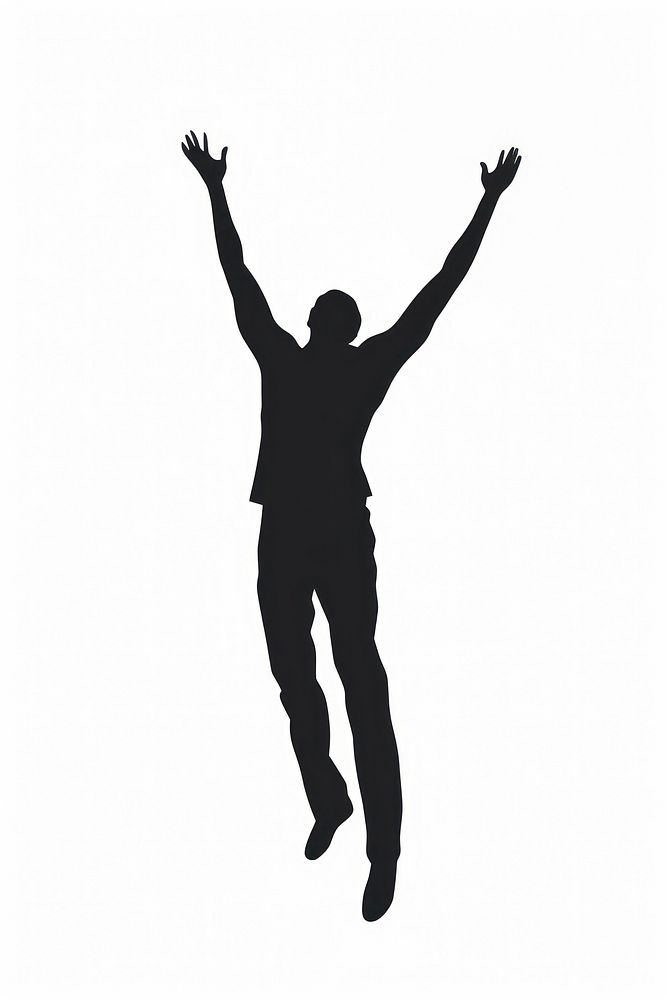 A person celebrating silhouette standing vitality. AI generated Image by rawpixel.