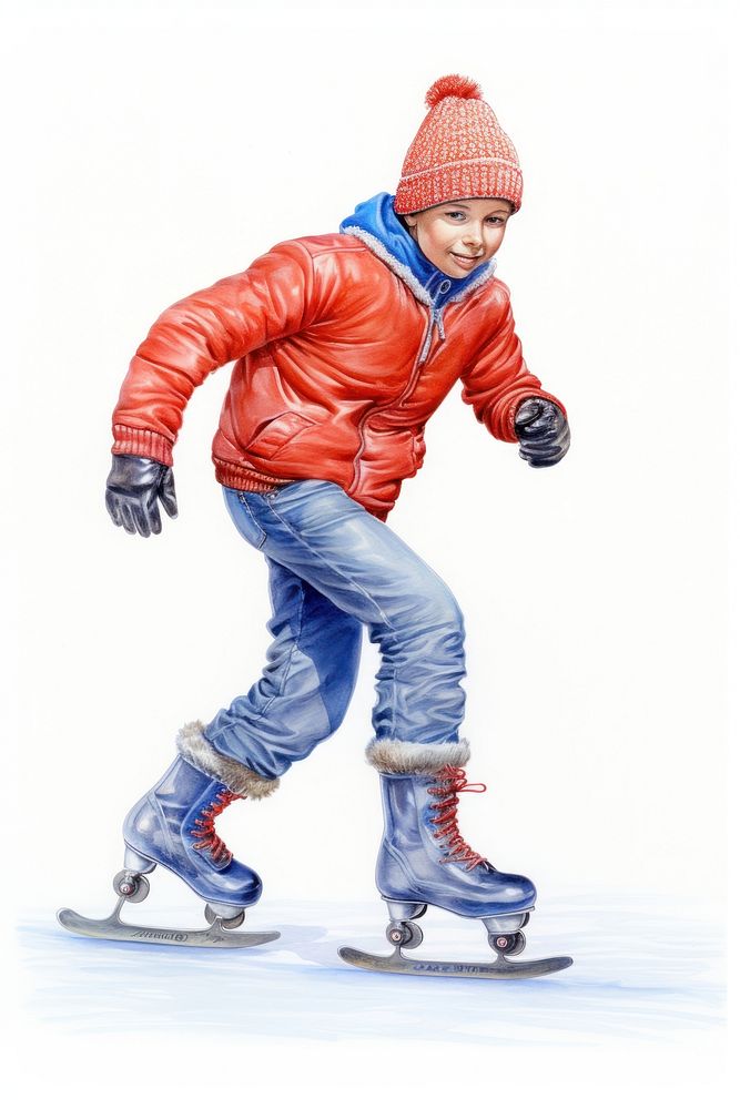 Man playing ice skate sports snowboarding recreation. AI generated Image by rawpixel.