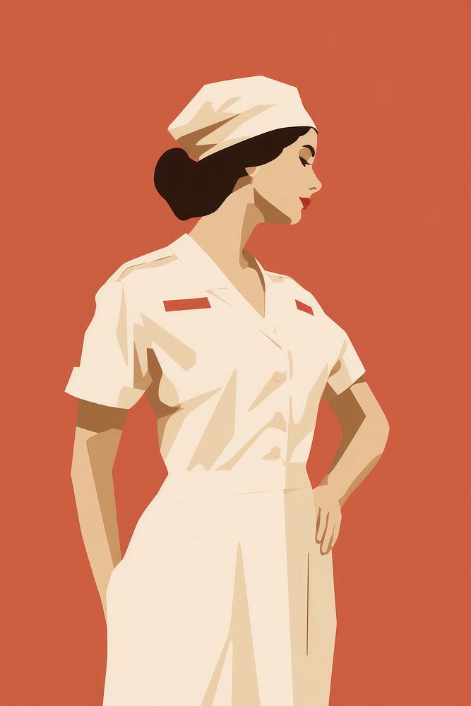 Nurse adult portrait standing. AI generated Image by rawpixel.