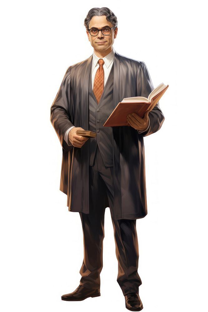Lawyer portrait standing adult. AI generated Image by rawpixel.