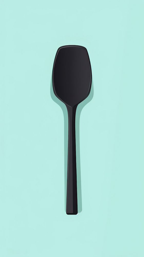 Black Spatula spatula spoon cutlery. AI generated Image by rawpixel.
