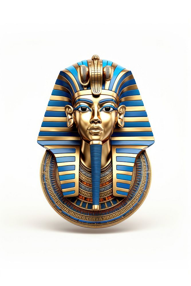 Pharaoh sculpture statue art. AI generated Image by rawpixel.
