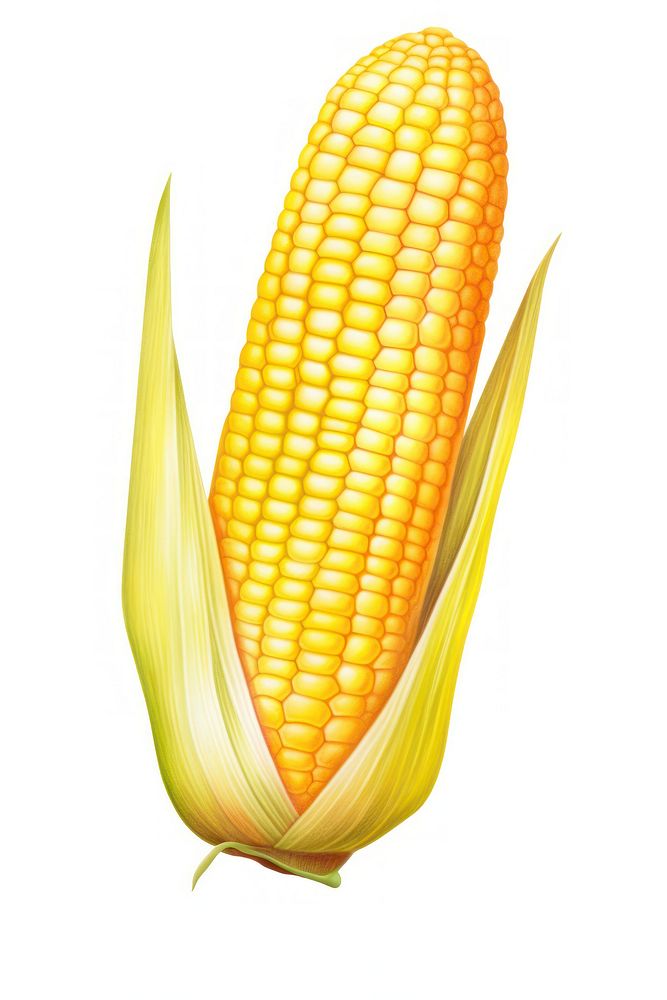 Corn plant food white background. AI generated Image by rawpixel.