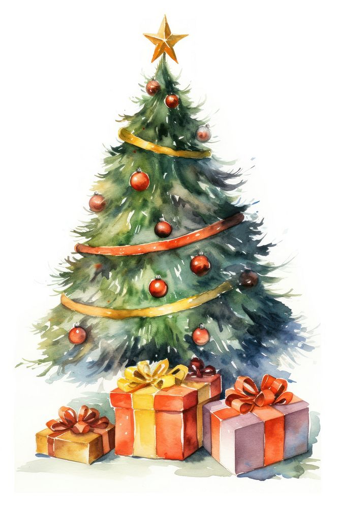 Christmas tree plant gift box. AI generated Image by rawpixel.