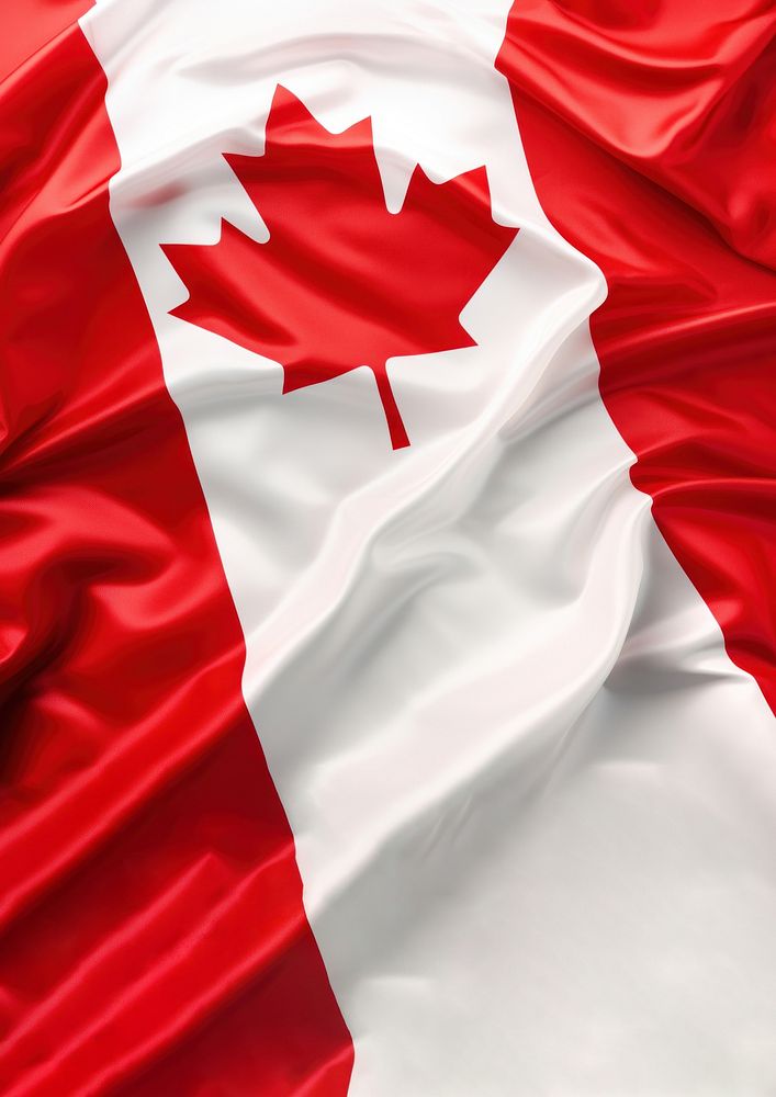 Canadian flag background. AI generated Image by rawpixel.