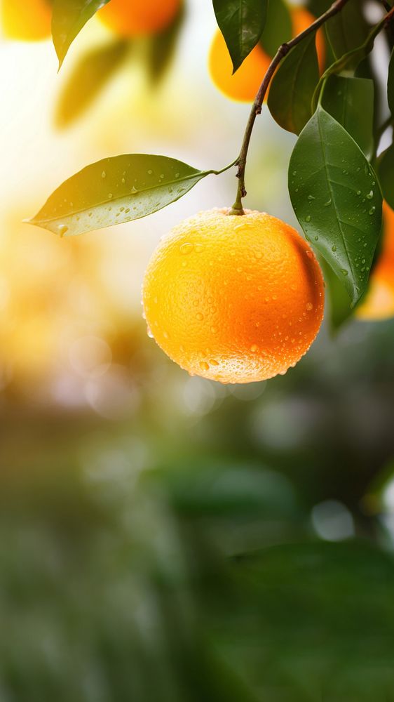 Grapefruit outdoors orange plant. AI generated Image by rawpixel.