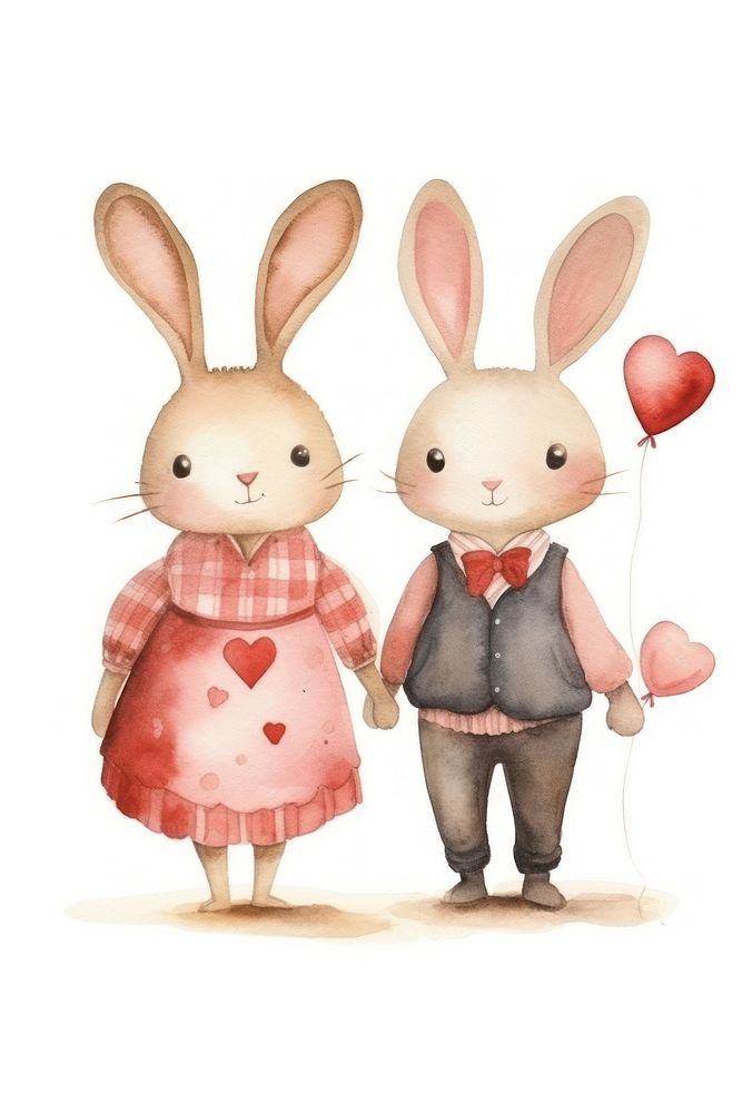 Rabbit animal love cute. AI generated Image by rawpixel.