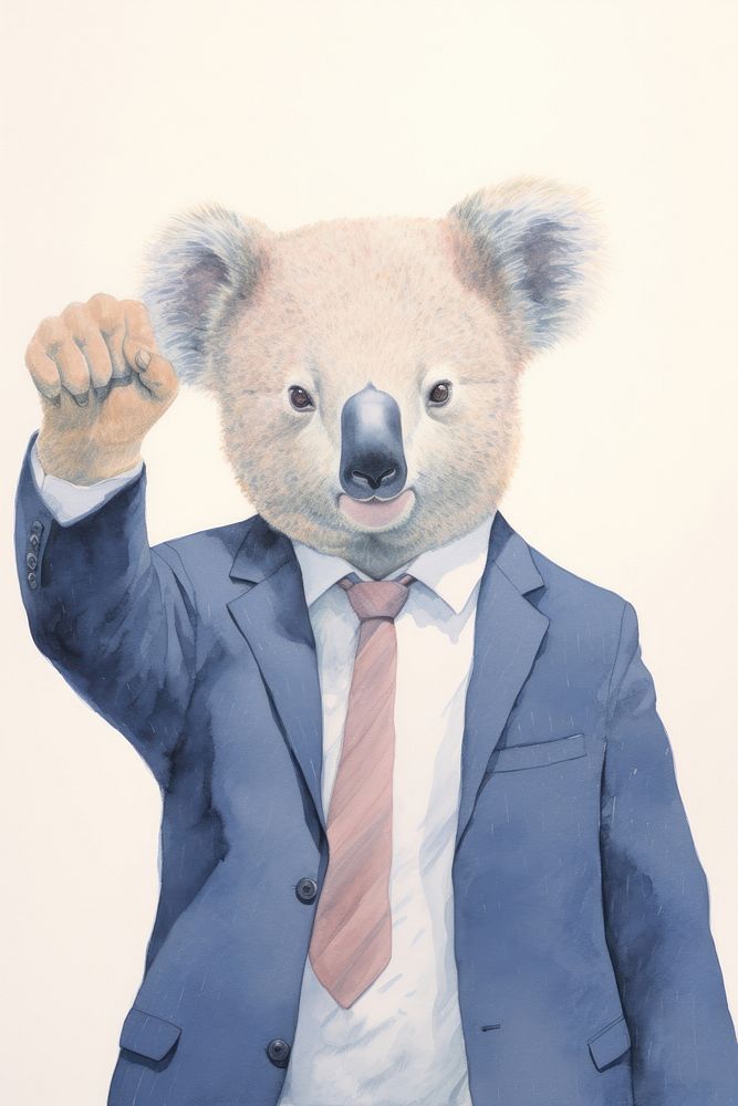 Koala mammal bear representation. AI generated Image by rawpixel.