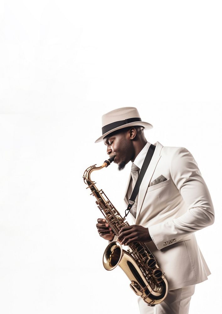 Man playing saxophone. 