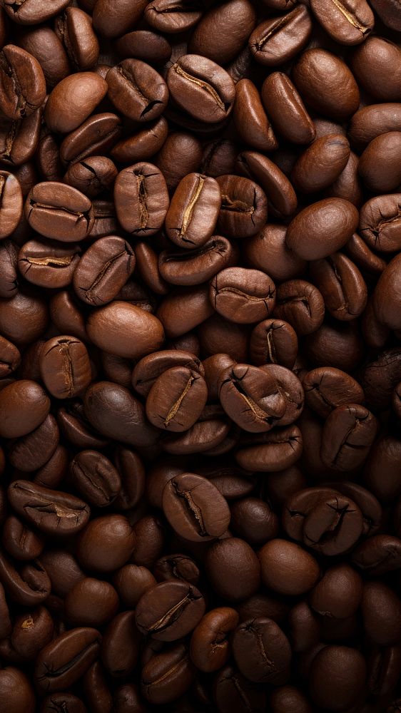 Coffee bean background. AI generated Image by rawpixel.