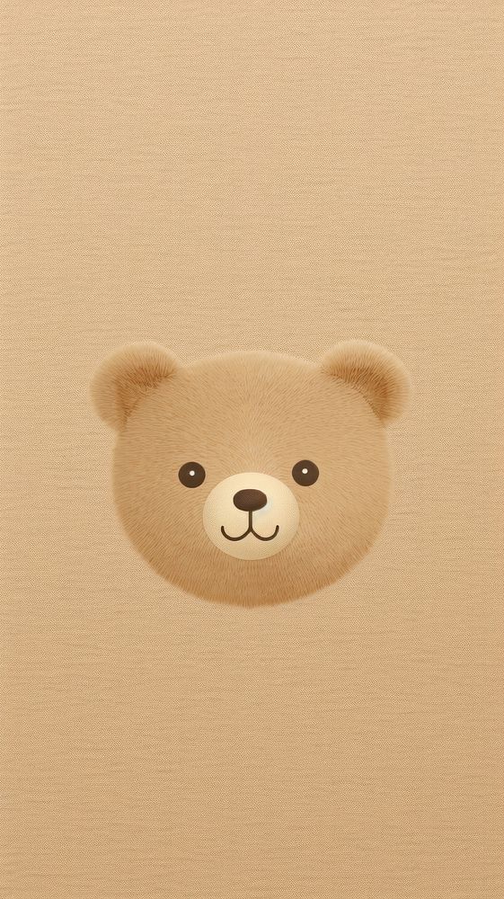 Wallpaper pattern brown bear toy